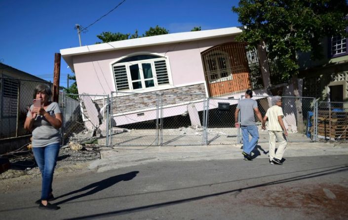 Puerto Rico damaged house