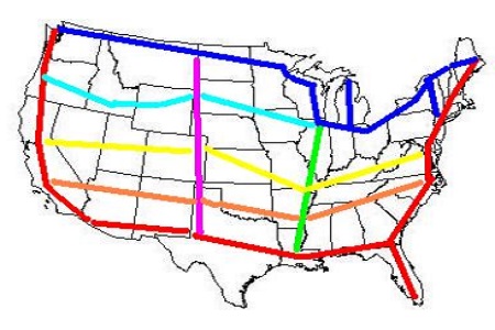 US Maglevs map