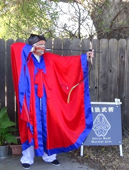 archery bow and quiver