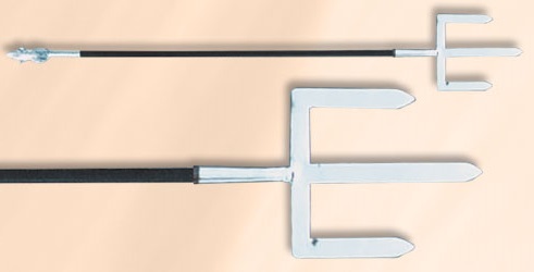 three-tined fork