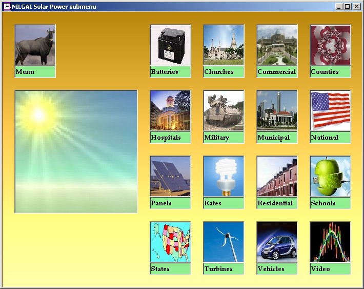 NILGAI Solar submenu