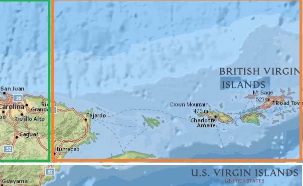 Puerto Rico orange zone