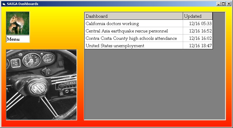 Saiga dashboard